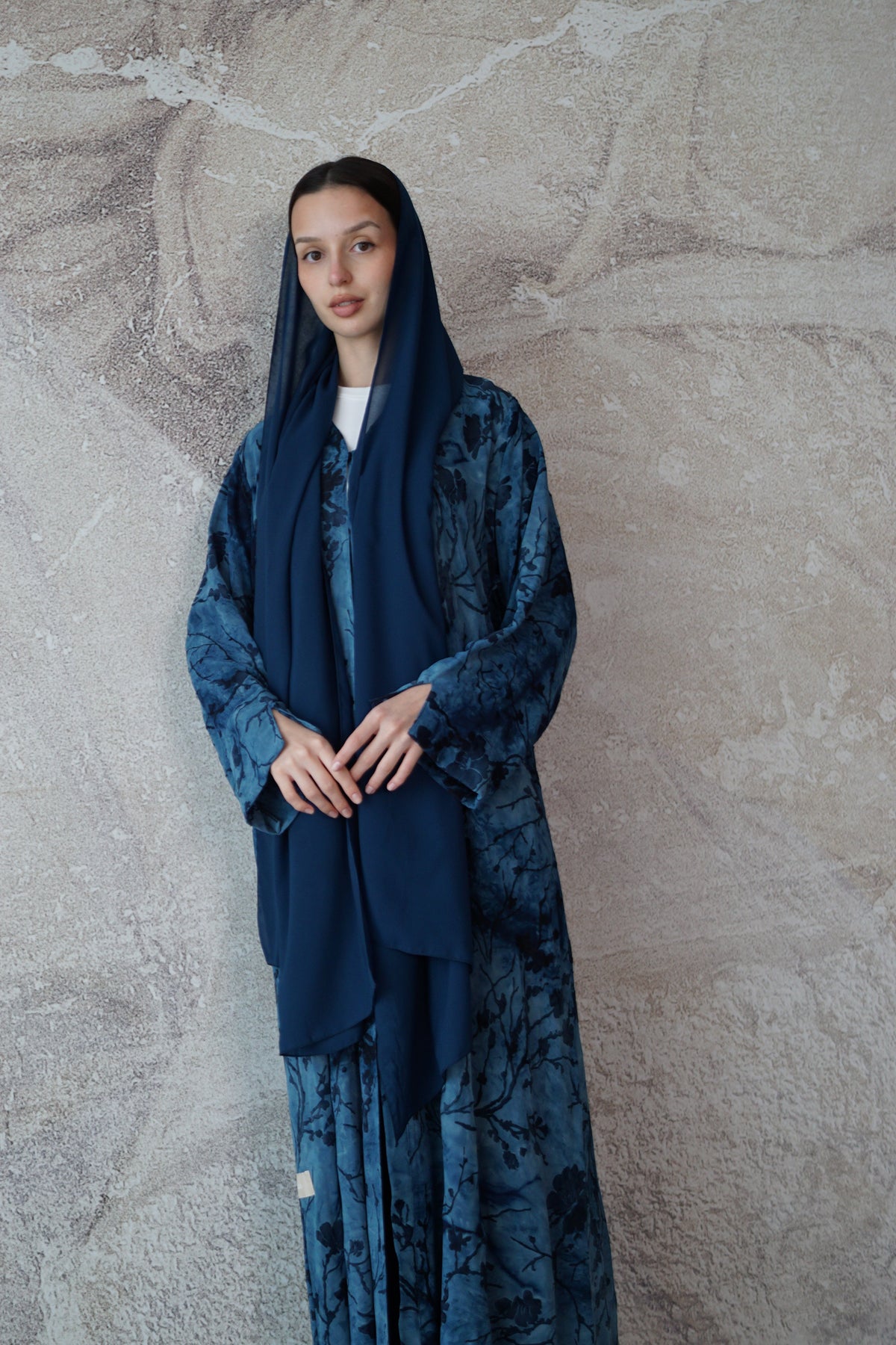 Ocean Bloom Abaya