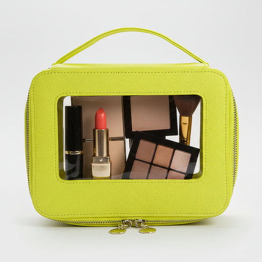 Clear Travel Cosmetic Bag — Portable Makeup Organiser Case