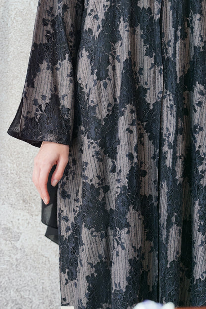 Taupe Noir Abaya