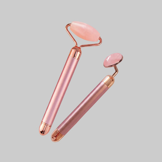 Rose Gold Jade Roller — 2-in-1 Facial Massage & Gua Sha Stick