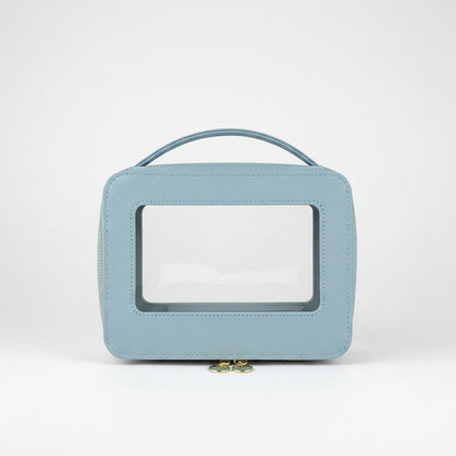 Clear Travel Cosmetic Bag — Portable Makeup Organiser Case
