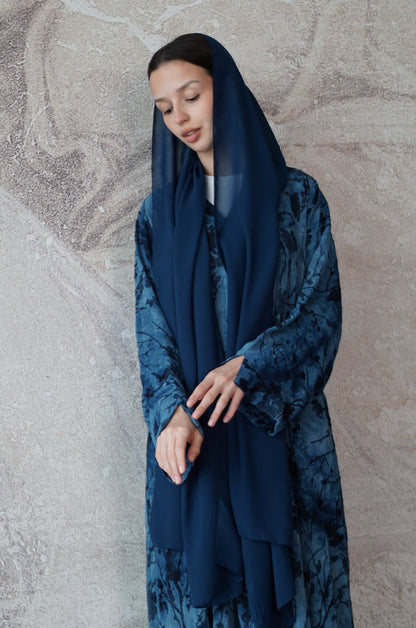 Ocean Bloom Abaya