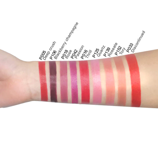Creamy Lipstick with Vitamin E – Thrill P016 | Hydrating & Long-Lasting Color | CAD B | P016